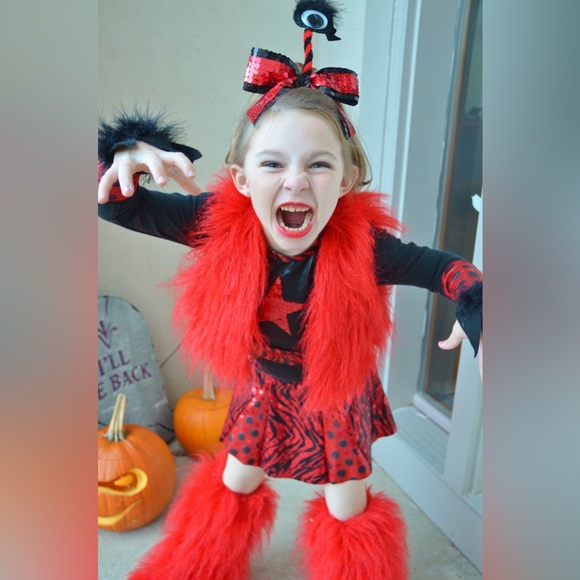 Costumes Kids Girls Halloween Costume Cute Monster Cheerleader Size